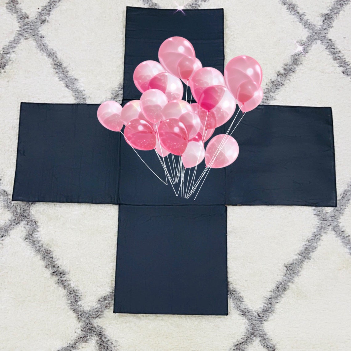 Explosion Box Gender Reveal Surprise Box 1st Birthday Baby Etsy