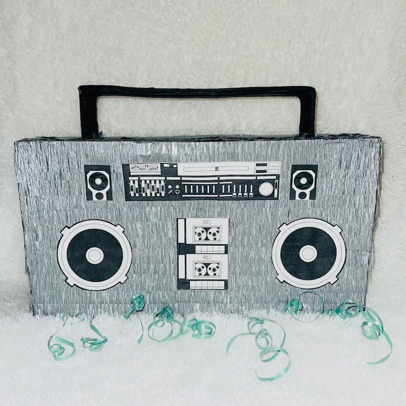 Mini Boombox Piñata Party Favor Hip Hop Birthday Boys Etsy