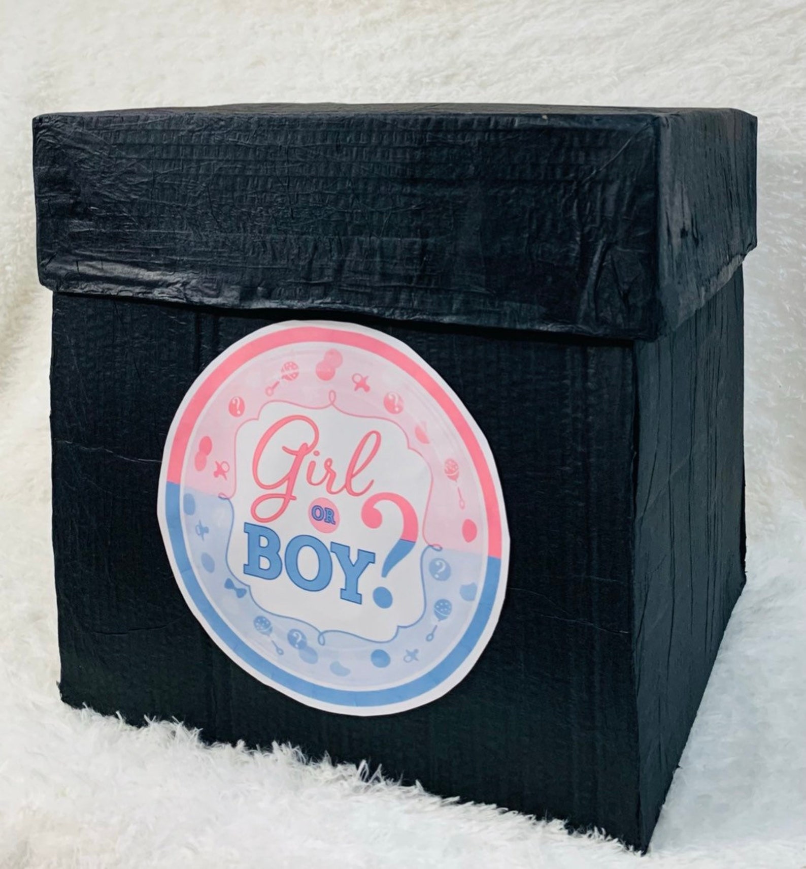Explosion Box Gender Reveal Surprise Box 1st Birthday Baby Etsy