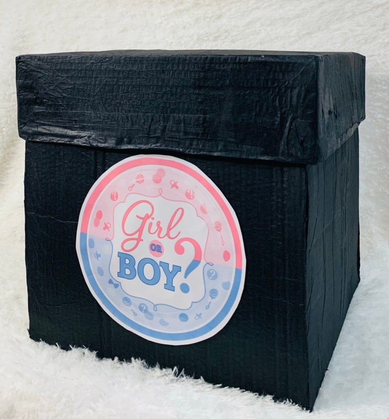 Explosion Box Gender Reveal Surprise Box 1st Birthday Baby Etsy