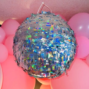 Disco Piñata, Disco Balloons, Bachelorette, Disco Party, Disco Bridal Shower, Wedding Piñata, Hen Party, Retro Wedding, 70s Party, 80s Party image 1