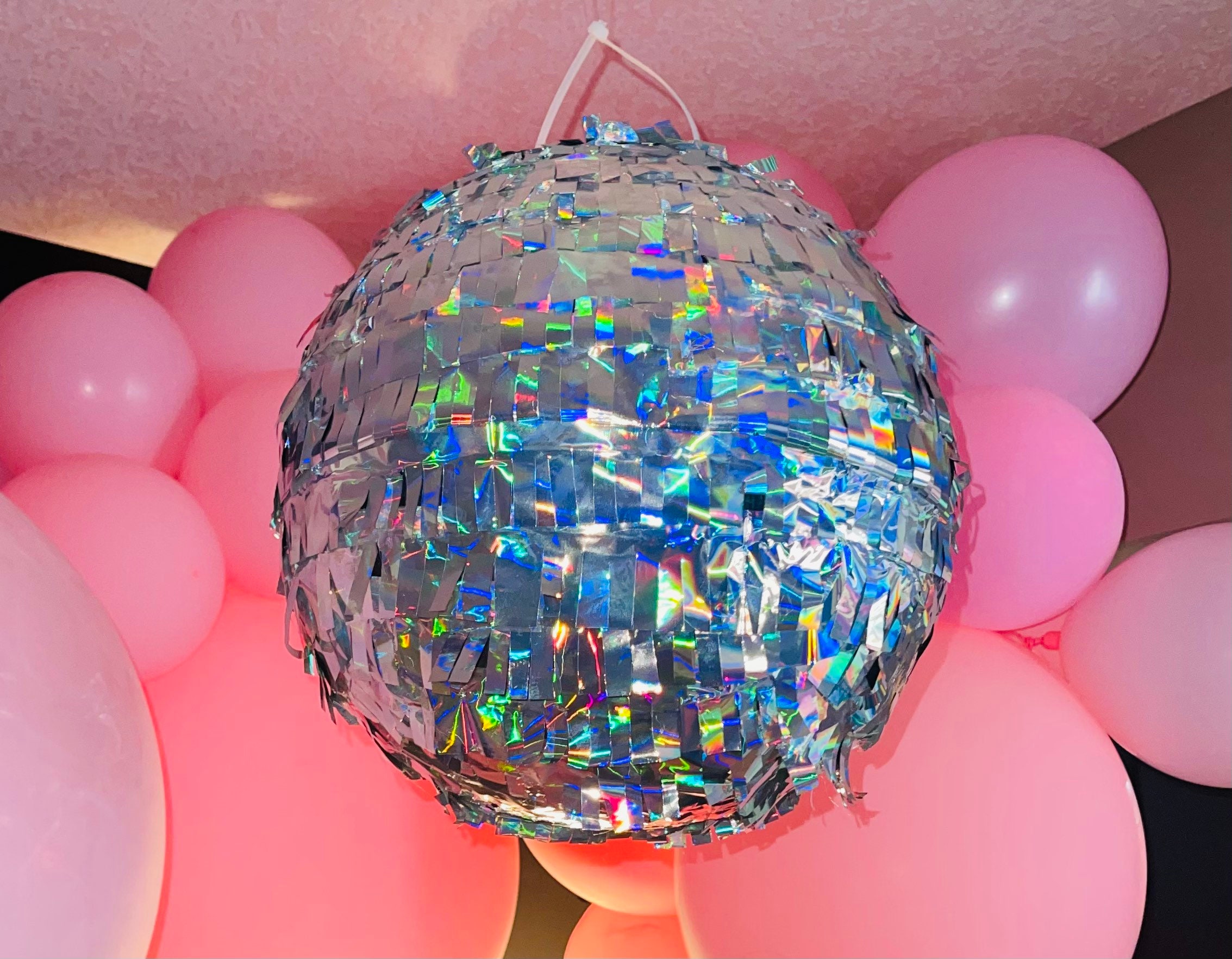 4 Pcs 4 Silver Glass Mirror Disco Ball With Hanging String, Party Disco  Balls, Wedding, Disco, Party, Theme Decor 