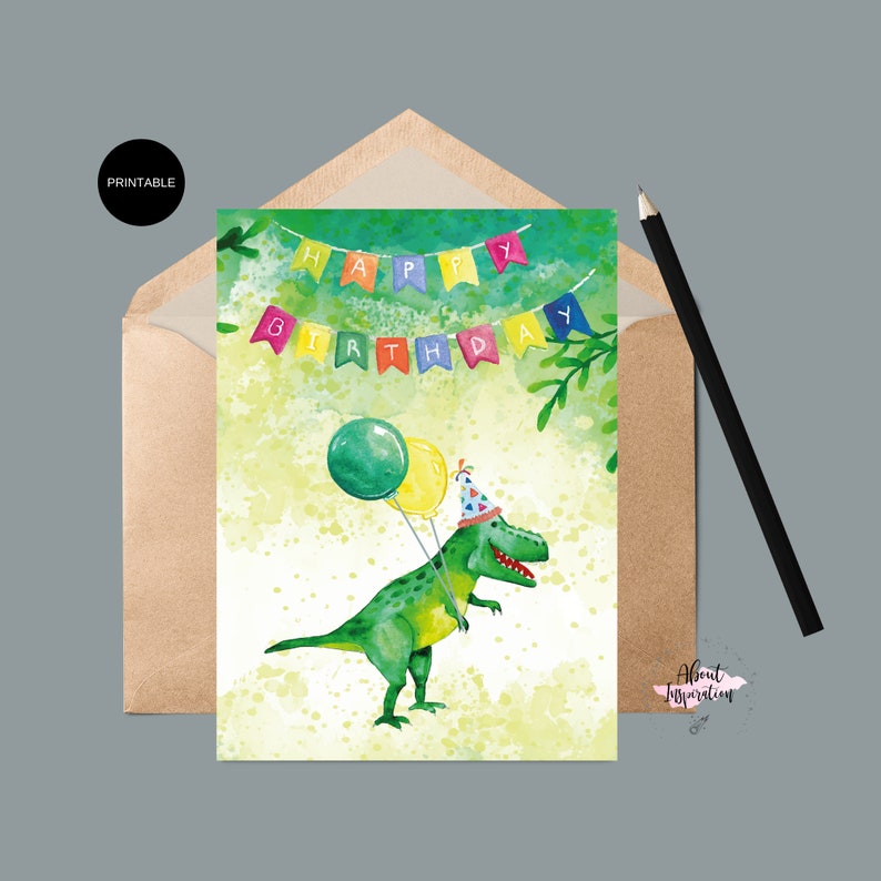 Printable Happy Birthday Dinosaur - Il 794xN.2793248261 Ghpv