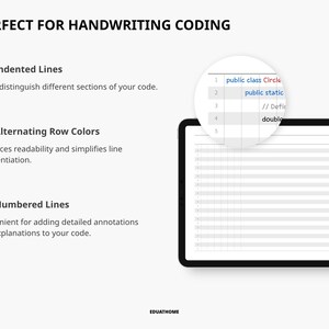 PROGAMMING CODING NOTEBOOK, Goodnotes Templates, Programming Practice ...