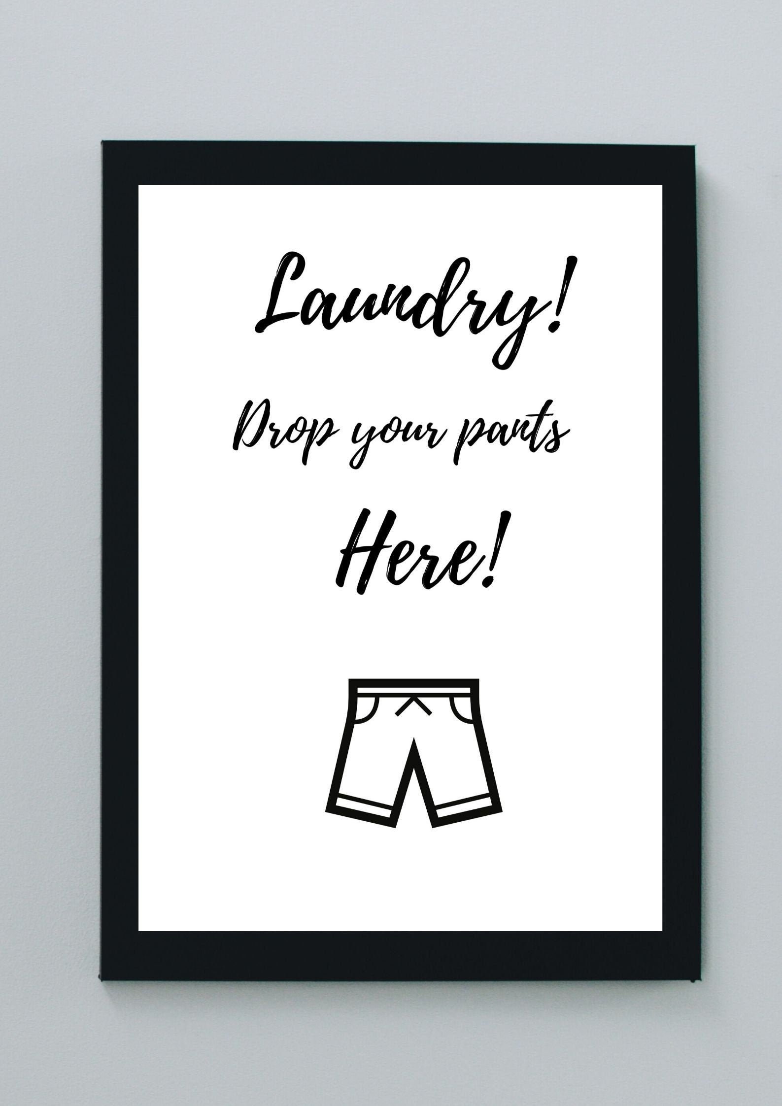 Laundry Room Printable Wall Art A4 | Etsy