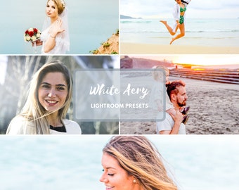 Lightroom Mobile Presets AERY WHITE  Lightroom Presets Mobile for Instagram Blogger Lifestyle and Desktop Photo Summer Travel presets