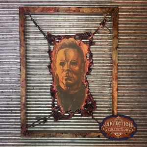 Michael Myers 1  - Framed INKfection Tattoo Art -  Horror / Oddities Decor -  Halloween / Haunted House Prop