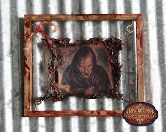 Jack Torrance 2 - The Shining - Overlook Hotel -  Framed INKfection Tattoo Art - Horror / Oddities Decor - Halloween / Haunted House Prop