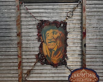 Freddy Krueger 2 - Nightmare On Elm  Street - Framed INKfection Tattoo Art - Horror / Oddities Decor - Haunted House / Halloween Prop