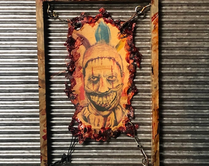 Twisty the Clown - Framed INKfection Collection Tattoo Art -  Horror / Oddities Decor -  Halloween / Haunted House Prop