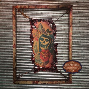 Misfits - Coffin - Punk -Framed INKfection Tattoo Art - Horror / Oddities Decor -  Halloween / Haunted House Prop