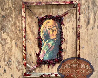 Chucky - Child's Play - Framed INKfection Tattoo Art - Horror / Oddities Decor -  Halloween / Haunted House Prop