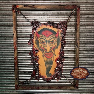 Devil - Framed INKfection Tattoo Art - Horror / Oddities Decor -  Halloween / Haunted House Prop