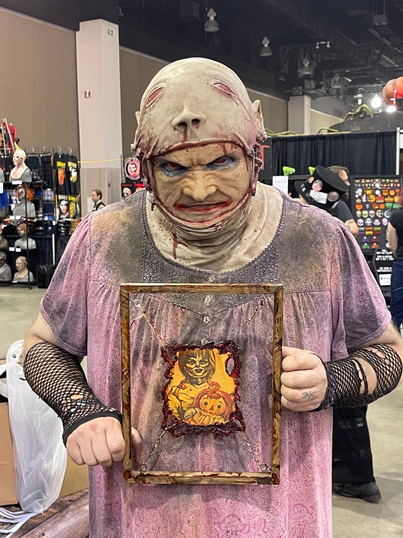 Regan from the Exorcist - Framed INKfection Tattoo Art - Horror / Oddities Decor - Haunted House / Halloween Prop image 7