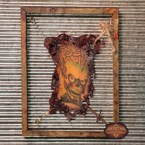 Mars Attacks - Framed INKfection Tattoo Art - Horror / Oddities Decor - Haunted House / Halloween Prop