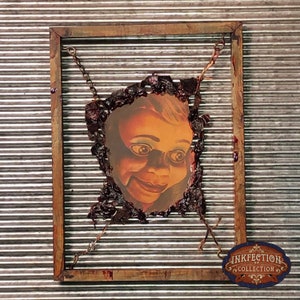 Slappy from Goosebumps  - Ventriloquist Doll -  Framed INKfection Tattoo Art - Horror / Oddities Decor - Haunted House / Halloween Prop