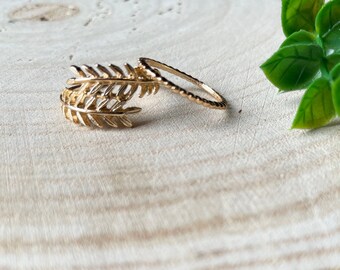 Blatt Ring Set