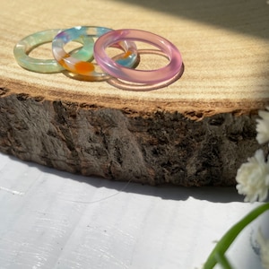 Mini Resin Band Stackable Set
