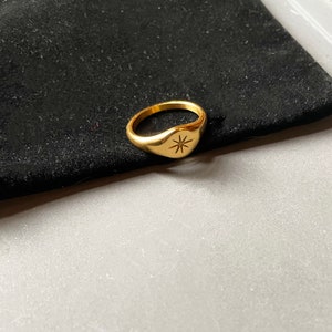 ALG Starburst Signet Ring