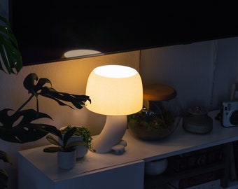 Mushroom Accent Lamp - Warm and Unique - Mushroom style Home Decor - Mystical, Whimsical, Modern Plant Loving Home