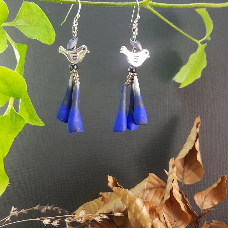 flower earrings drop earrings present for her Dangle earrings women gift for under 30 gift for best friend colorful earrings