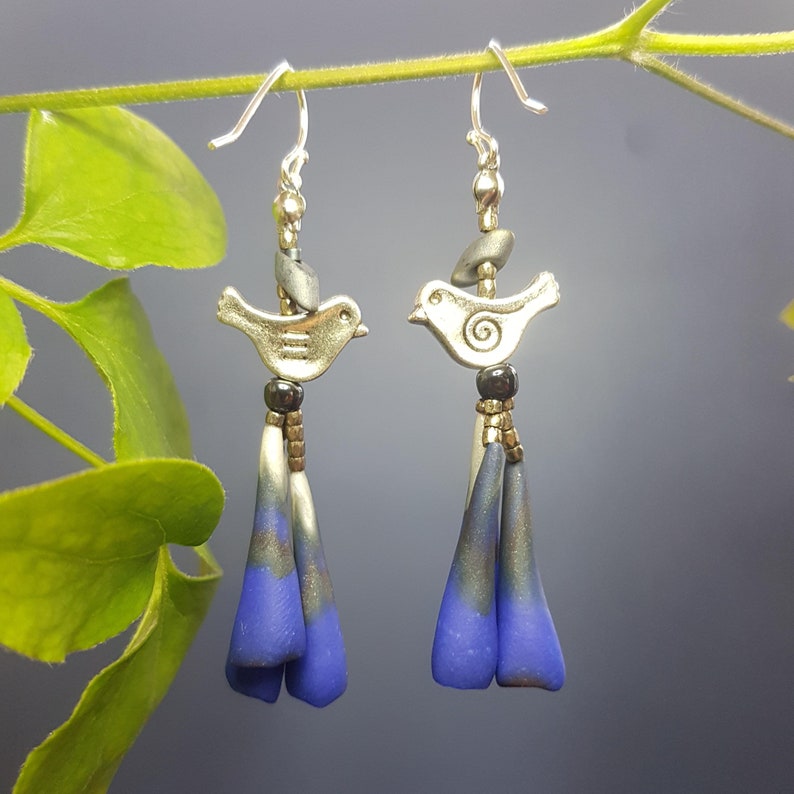 flower earrings drop earrings present for her Dangle earrings women gift for under 30 gift for best friend colorful earrings