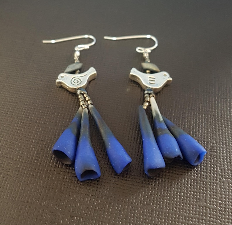 flower earrings drop earrings present for her Dangle earrings women gift for under 30 gift for best friend colorful earrings