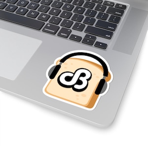 Daily Bread EDM Sticker: Bass Music Vinyl Decal, Raver Laptop Accessory