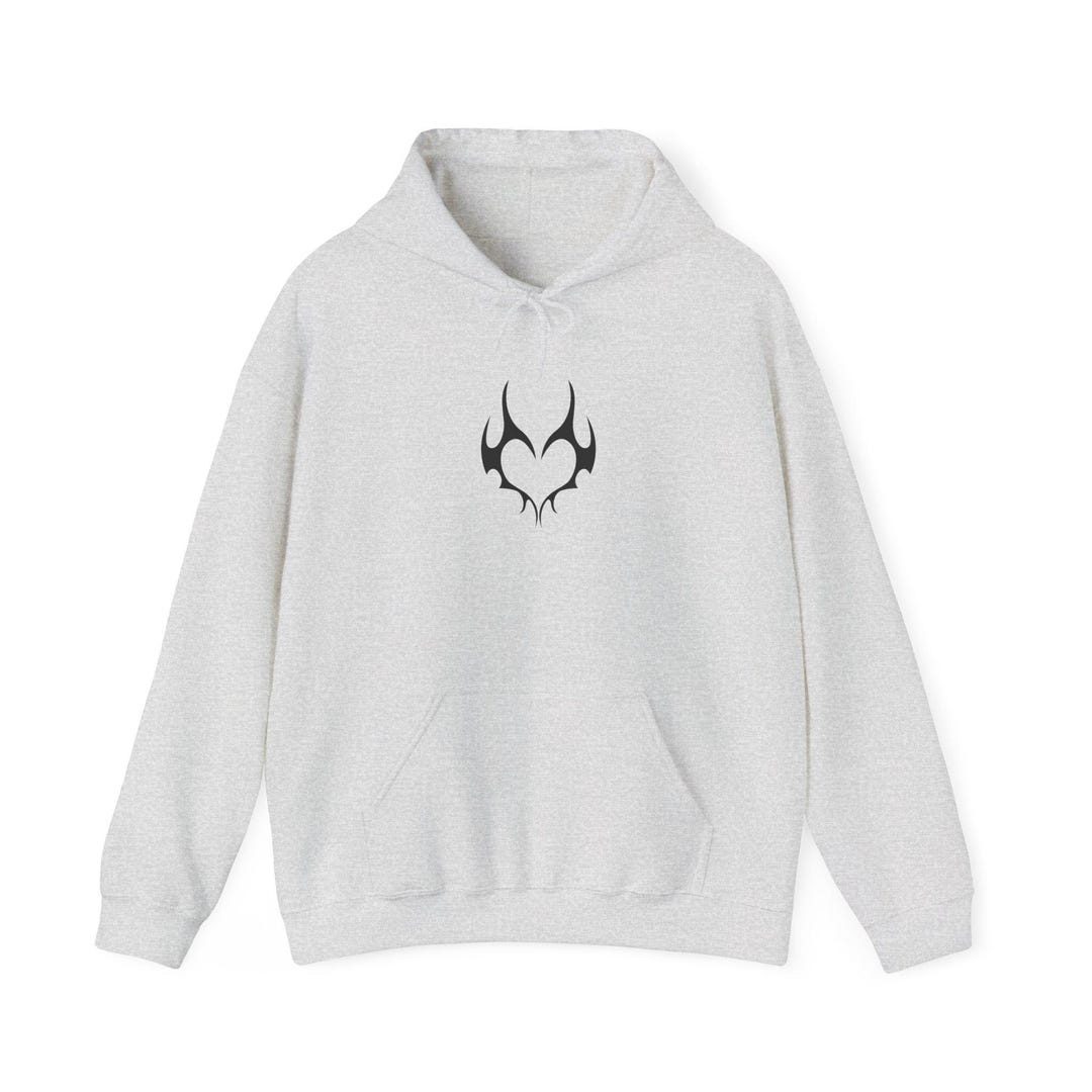 Cyber Sigil Heart Hoodie | Occult Streetwear, Cyber Punk Hooded ...