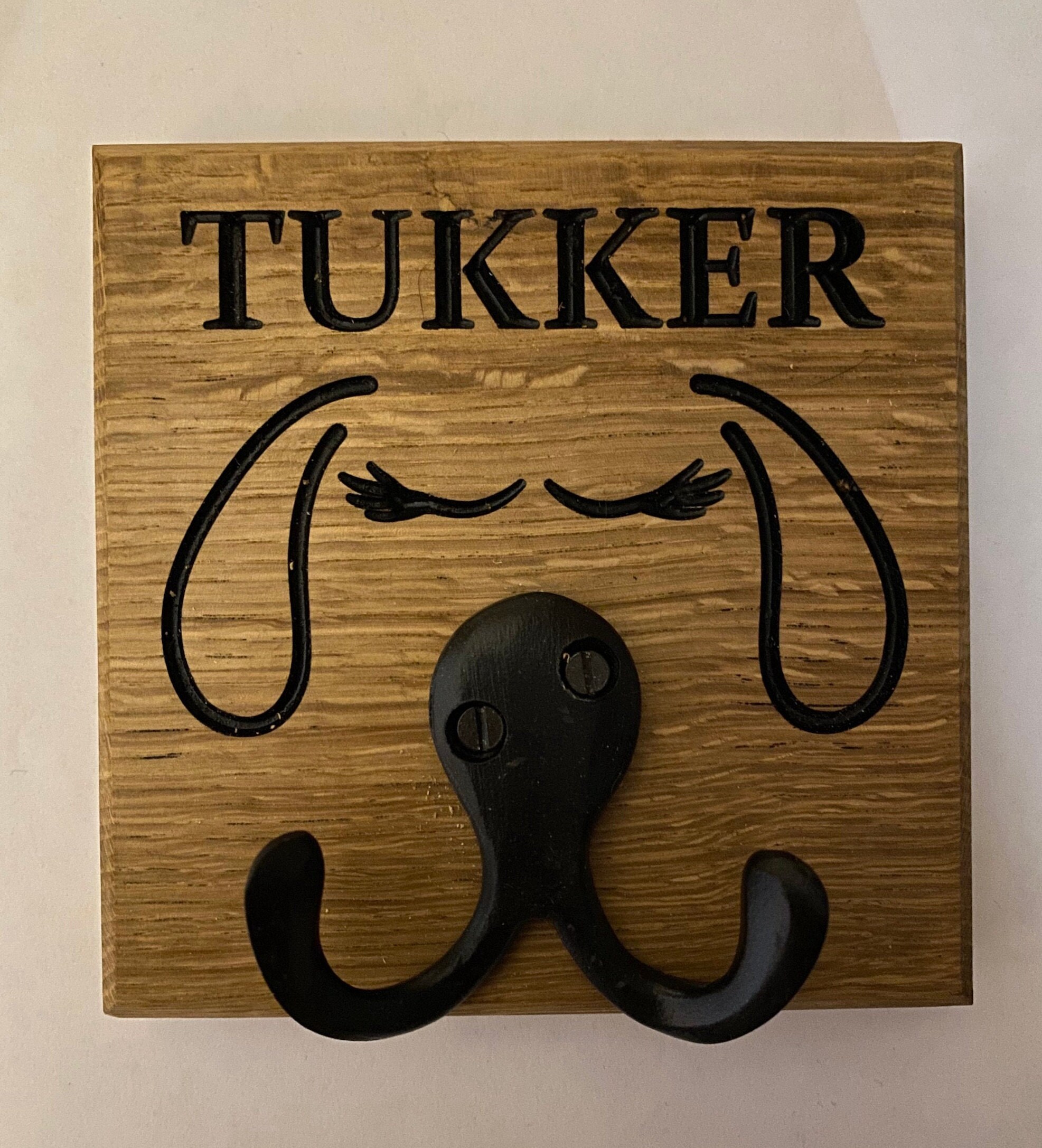 PERSONALISED DOG HOOKS Engraved Wood Hooks Puppy Name Hooks Etsy UK