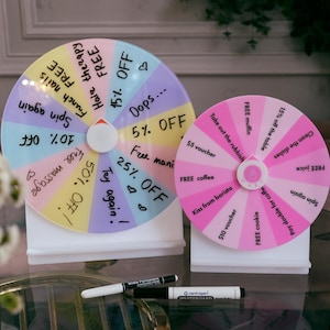 Prize Wheel for Customers, Custom Spin the Wheel Game, Graduation Party Activity, Wheel of Fortune, Wedding Table Game, Game for Guests