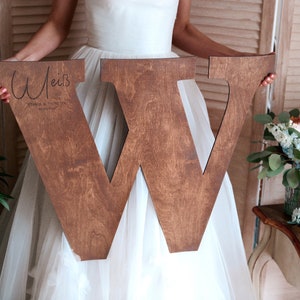 Custom Alternative Wedding Guest Book, Wooden Letter Welcome Sign, Engagement Wedding Sign, Rustic, Barn, Garden Birthday Decor