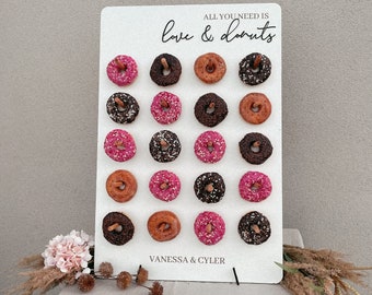 Donut Wall Personalized, Wedding Donut Stand, Donut Birthday Décor, Custom Donut Bar Sign, Candy Bar Sign, Donut Wall Stand for Baby Shower