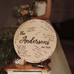 Custom Wedding Guest Book Alternative, Rustic Wedding Welcome Sign, Wooden and Acrylic Wedding Signage, Personalized Engagement Sign