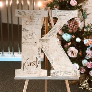 &quot;Gästebuch, Holzbuchstabe &quot;&quot;Gästebuch&quot;&quot;, Holzbuchstabe &quot;&quot;Gästebuch&quot;&quot;, Geschenk Hochzeit, Hochzeitsgeschenk&quot;