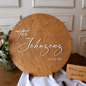 Custom Wedding Guest Book, Aesthetic Guest Book Alternative, Wooden Guest Book, Engagement Reception Sign, Anniversary Gift