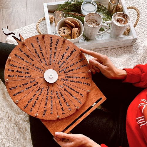 Wedding & Party Game Spinning Wheel With Questions and Bucket - Etsy Ireland Wedding & Party Game Spinning Wheel With Questions and Bucket - Etsy Ireland