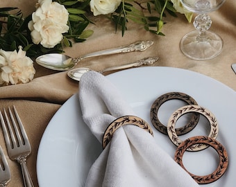 wedding decoration nameplate and guest gift 3 in 1: Napkin Ring decorative