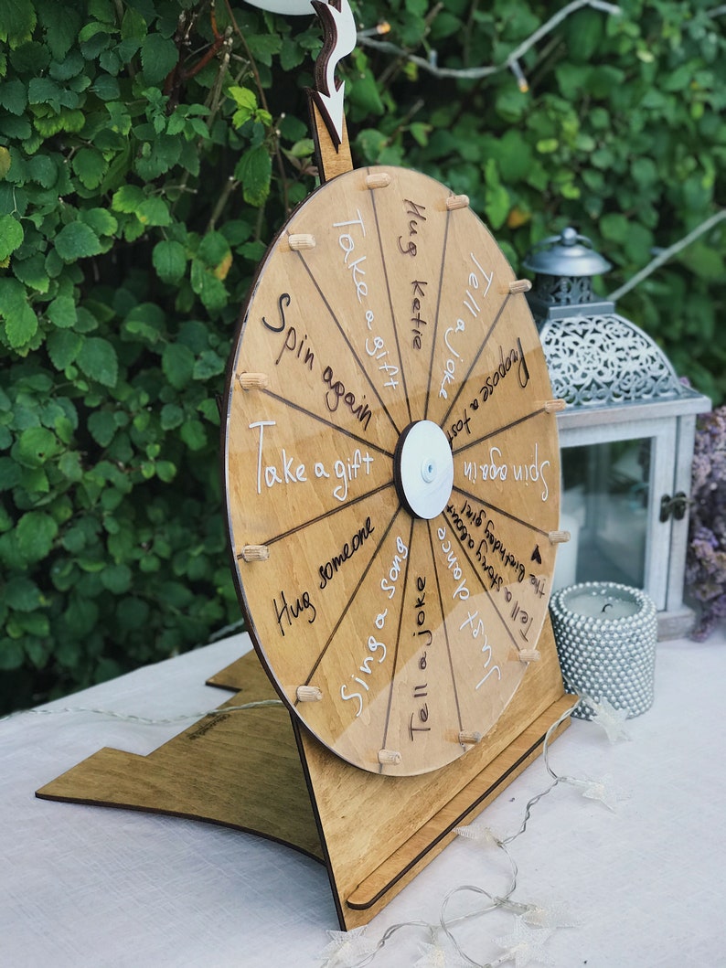 Holiday Family Game Spin the Wheel Game with Questions for Etsy
