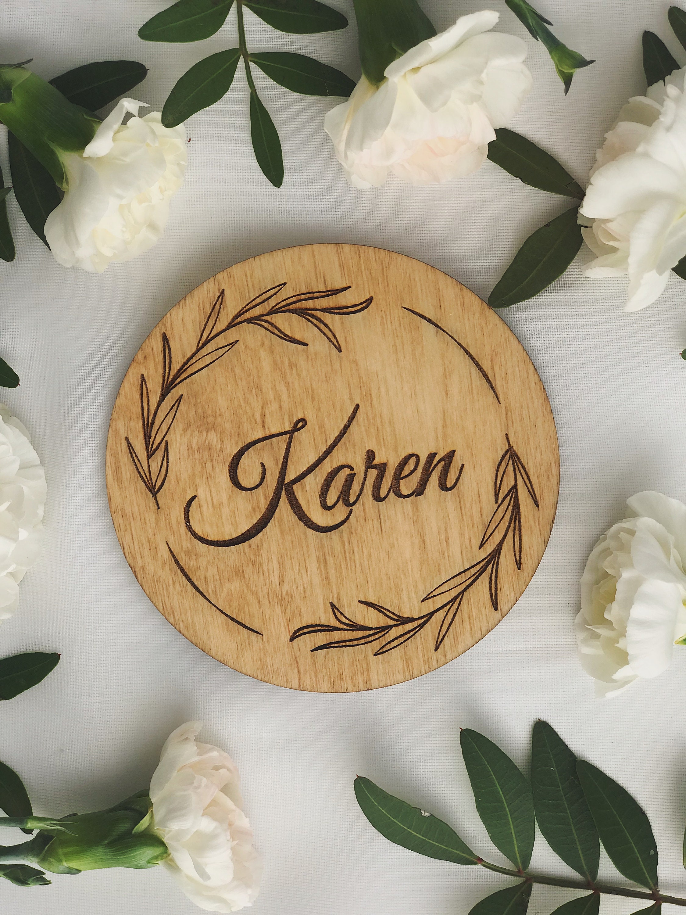 Bulk Custom Wedding Favor Wedding Coaster & Table Place Card Etsy