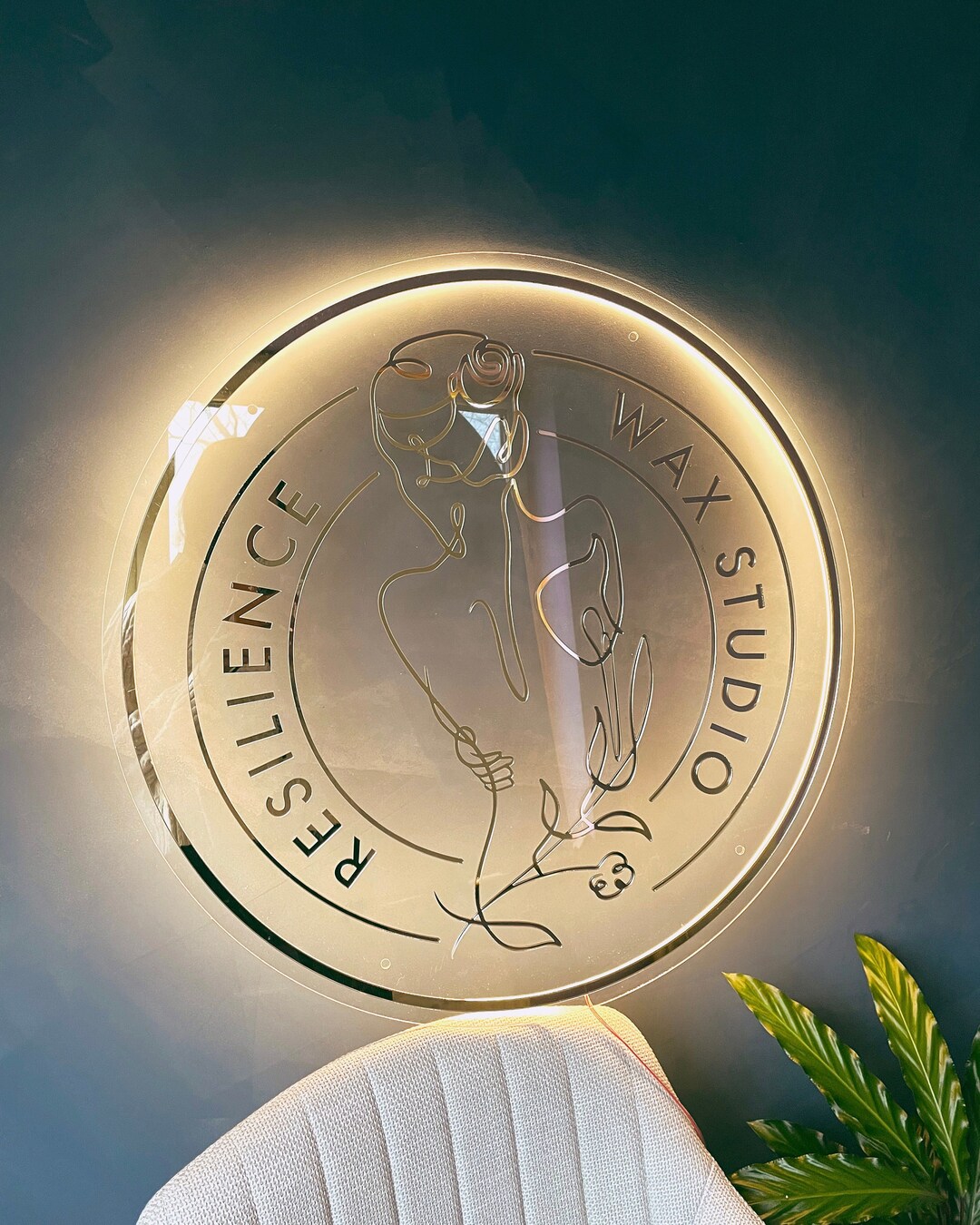 Neon Business Sign Custom Logo Design Beauty Neon Sign Neon Etsy