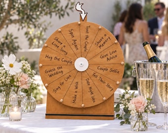 Spinning Wheel Game, Engagement Party Game, Family Game, Spin and Win Activity Customers, Wedding Game for Guests, Business Game