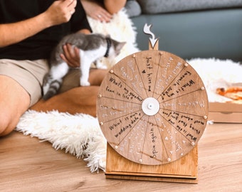 Game Wheel for Family, Spinning Wheel, Customized Games, Games for Couples, Prize Wheel Game, Wedding Games for Guests, Date Night Ideas