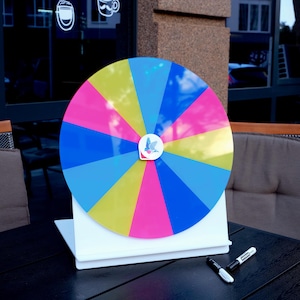 Custom Spin the Wheel Game, Business Prize Wheel for Guests Customers, Wheel Fortune, Spinning Wheel, Wedding Table Game, Grad party game