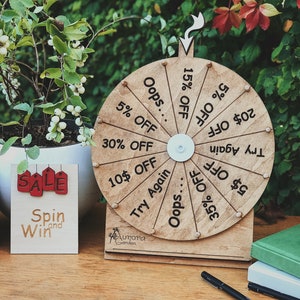 Spin to Win Wheel Game for Customers, Custom Party & Business Game, Fun Wedding Activity, Family Game Night, Housewarming Family Game image 1