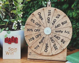 Spin to Win Wheel Game for Customers, Custom Party & Business Game, Fun Wedding Activity, Family Game Night, Housewarming Family Game