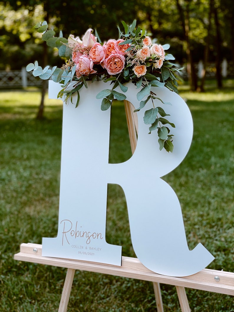 Guest Book Wedding Sign Rustic Guest Book Letter Sign Etsy