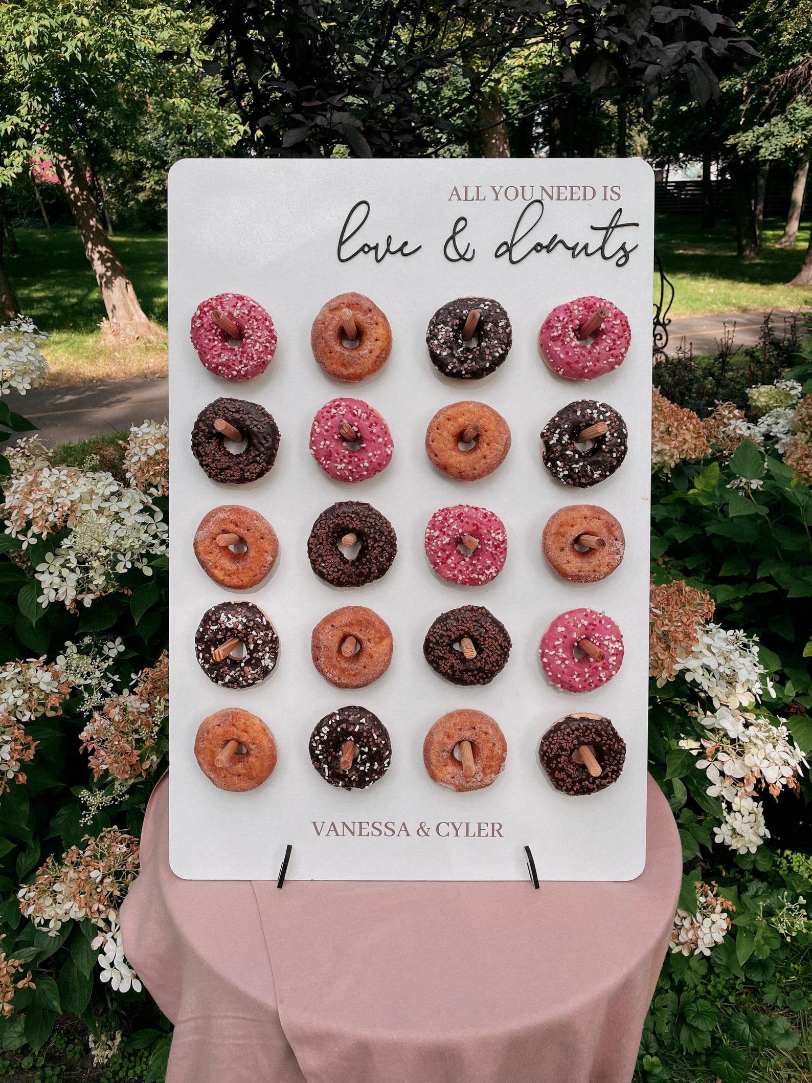 Custom Donut Wall Wedding, Wooden Donut Board, Party Donut Display Custom Donut Wall Wedding, Wooden Donut Board, Party Donut Display