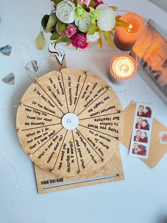 Wedding Game for Guests Spinning Wheel with Questions and Etsy