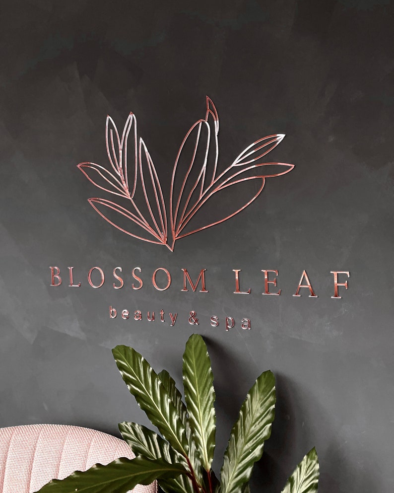 Custom Wall Logo Acrylic Wall Art Business Sign for Wall Etsy